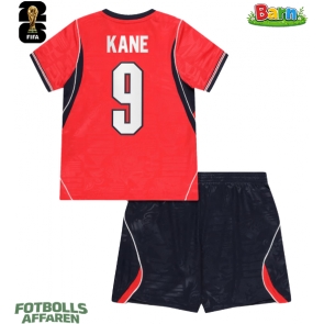 England Harry Kane #9 Bortaställ Barn VM 2026 Kortärmad (+ Korta byxor)